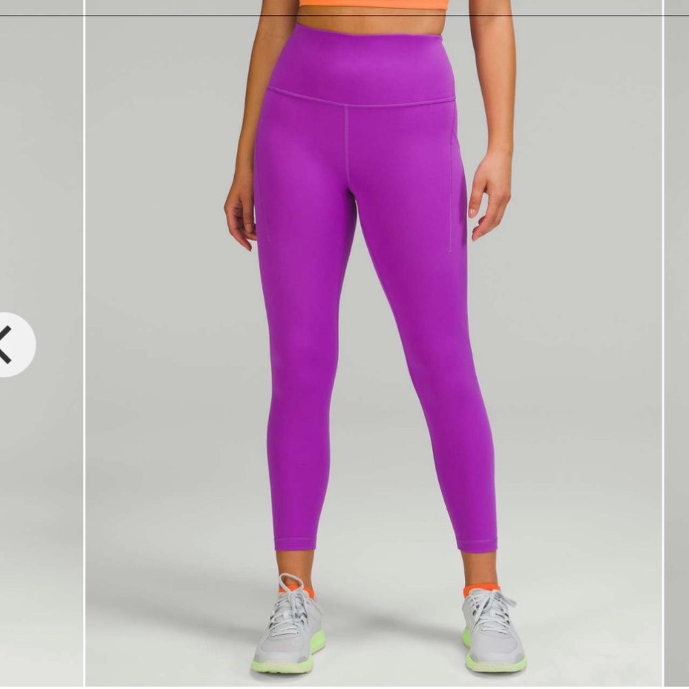 lululemon Wunder Train High-Rise Tight 25”, Moonlit Magenta